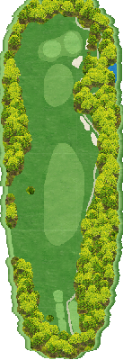 明世カントリークラブ OUT3番ホール コース図