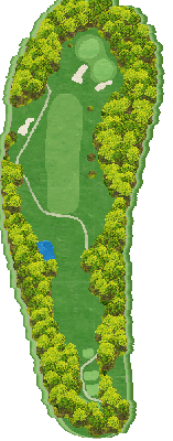 明世カントリークラブ IN6番ホール コース図