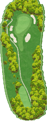 東条湖カントリー倶楽部 IN17番ホール コース図