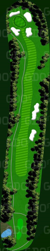 長野カントリークラブ 戸隠7番ホール コース図