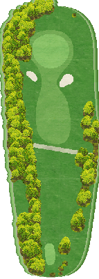 富士赤松ゴルフコース OUT2番ホール コース図