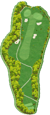 赤穂国際カントリークラブ IN3番ホール コース図