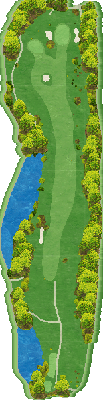 トライアルゴルフ＆リゾート ＷＡＫＡＭＩＹＡ ＣＯＵＲＳＥ（旧：ＳＵＮＧＯＬＦ＆ＲＥＳＯＲＴ ワカミヤコース） OUT3番ホール コース図