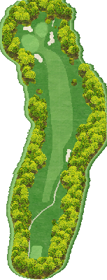トライアルゴルフ＆リゾート ＷＡＫＡＭＩＹＡ ＣＯＵＲＳＥ（旧：ＳＵＮＧＯＬＦ＆ＲＥＳＯＲＴ ワカミヤコース） OUT5番ホール コース図