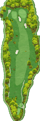トライアルゴルフ＆リゾート ＷＡＫＡＭＩＹＡ ＣＯＵＲＳＥ（旧：ＳＵＮＧＯＬＦ＆ＲＥＳＯＲＴ ワカミヤコース） OUT6番ホール コース図