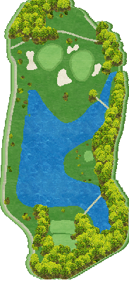 トライアルゴルフ＆リゾート ＷＡＫＡＭＩＹＡ ＣＯＵＲＳＥ（旧：ＳＵＮＧＯＬＦ＆ＲＥＳＯＲＴ ワカミヤコース） OUT9番ホール コース図