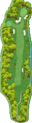 トライアルゴルフ＆リゾート ＷＡＫＡＭＩＹＡ ＣＯＵＲＳＥ（旧：ＳＵＮＧＯＬＦ＆ＲＥＳＯＲＴ ワカミヤコース） IN10番ホール コース図