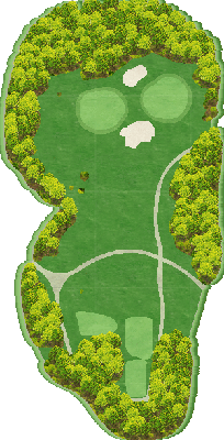 トライアルゴルフ＆リゾート ＷＡＫＡＭＩＹＡ ＣＯＵＲＳＥ（旧：ＳＵＮＧＯＬＦ＆ＲＥＳＯＲＴ ワカミヤコース） IN11番ホール コース図
