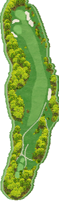 トライアルゴルフ＆リゾート ＷＡＫＡＭＩＹＡ ＣＯＵＲＳＥ（旧：ＳＵＮＧＯＬＦ＆ＲＥＳＯＲＴ ワカミヤコース） IN12番ホール コース図