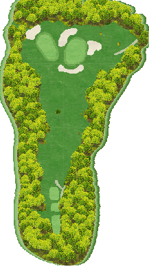 トライアルゴルフ＆リゾート ＷＡＫＡＭＩＹＡ ＣＯＵＲＳＥ（旧：ＳＵＮＧＯＬＦ＆ＲＥＳＯＲＴ ワカミヤコース） IN16番ホール コース図