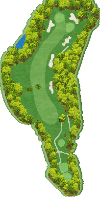 トライアルゴルフ＆リゾート ＷＡＫＡＭＩＹＡ ＣＯＵＲＳＥ（旧：ＳＵＮＧＯＬＦ＆ＲＥＳＯＲＴ ワカミヤコース） IN18番ホール コース図