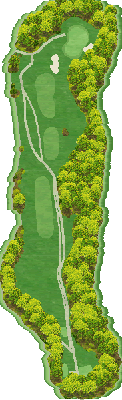 新宝塚カントリークラブ IN12番ホール コース図