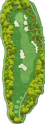 ストークヒルゴルフクラブ OUT5番ホール コース図