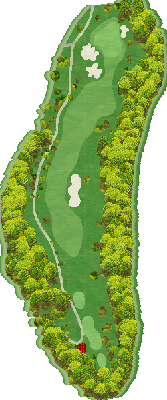 ストークヒルゴルフクラブ OUT7番ホール コース図