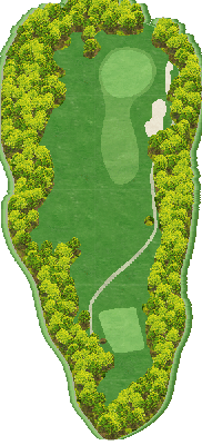 盛岡ハイランドカントリークラブ 西コース3番ホール コース図