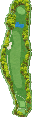 盛岡ハイランドカントリークラブ 西コース6番ホール コース図