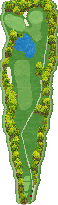 盛岡ハイランドカントリークラブ 南コース2番ホール コース図