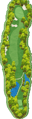 盛岡ハイランドカントリークラブ 南コース3番ホール コース図