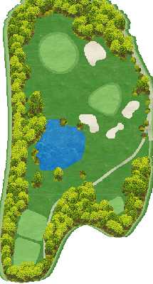 熊谷ゴルフクラブ OUT3番ホール コース図