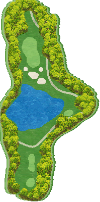 ムロウ３６ゴルフクラブ 宝池OUT4番ホール コース図