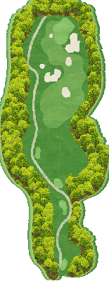 ムロウ３６ゴルフクラブ 宝池OUT6番ホール コース図