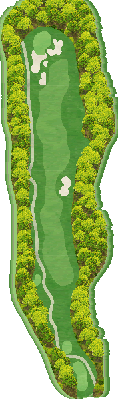 ムロウ３６ゴルフクラブ 宝池OUT8番ホール コース図