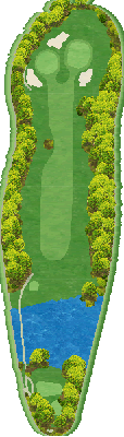 八戸カントリークラブ 南2番ホール コース図