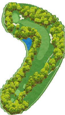 エリエールゴルフクラブ（香川県） OUT4番ホール コース図