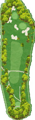 新大阪ゴルフクラブ OUT8番ホール コース図