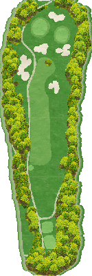 新大阪ゴルフクラブ IN14番ホール コース図