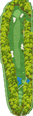 新岡山ゴルフクラブ OUT3番ホール コース図