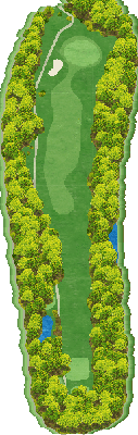 新岡山ゴルフクラブ OUT6番ホール コース図