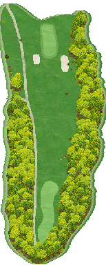 コート・ベール徳島ゴルフクラブ OUT2番ホール コース図
