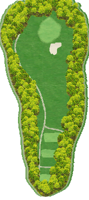 松山ゴルフ倶楽部 川内コース IN13番ホール コース図
