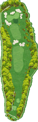 クラークカントリークラブ 西6番ホール コース図
