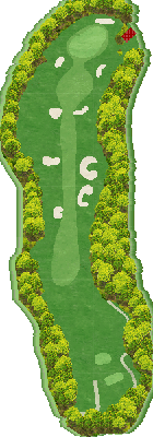 小倉カントリー倶楽部（和歌山県） OUT6番ホール コース図
