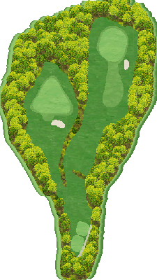 小倉カントリー倶楽部（和歌山県） IN8番ホール コース図