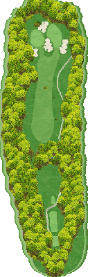 大山ゴルフクラブ OUT8番ホール コース図