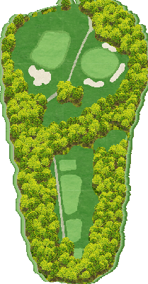 大山ゴルフクラブ IN7番ホール コース図
