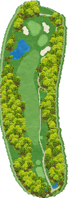 熊本ゴルフ倶樂部 城南コース ファミリーコース9番ホール コース図