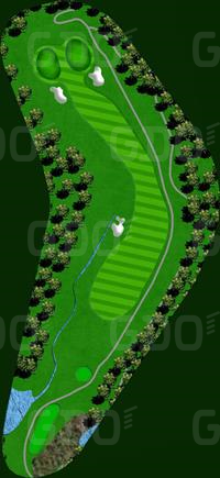 東名古屋カントリークラブ 東OUT3番ホール コース図