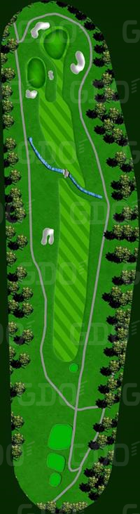 東名古屋カントリークラブ 東OUT8番ホール コース図