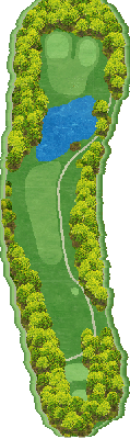 湯ヶ島ゴルフ倶楽部＆ホテルリゾート（旧：湯ヶ島ＧＣ＆ホテル董苑） OUT4番ホール コース図