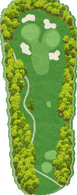 湯ヶ島ゴルフ倶楽部＆ホテルリゾート（旧：湯ヶ島ＧＣ＆ホテル董苑） IN15番ホール コース図