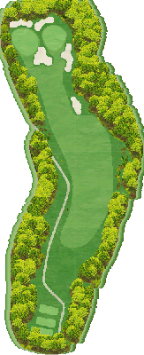 長南カントリークラブ OUT5番ホール コース図
