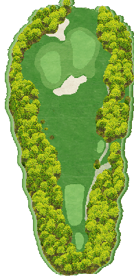 南茂原カントリークラブ OUT7番ホール コース図