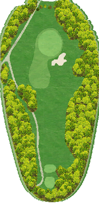 東都郡山カントリー倶楽部 OUT3番ホール コース図
