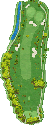 新玉村ゴルフ場 OUT2番ホール コース図