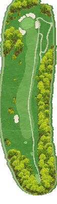 いわむらカントリークラブ IN11番ホール コース図