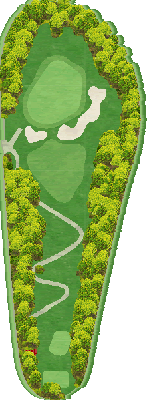 吉川ロイヤルゴルフクラブ OUT3番ホール コース図